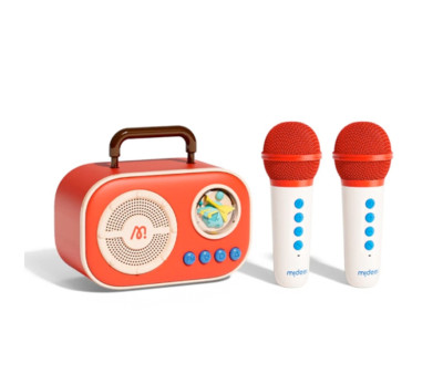 Karaoke con 2 Micrófonos Inalámbricos Bluetooth