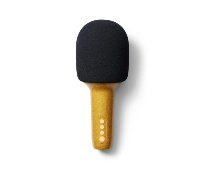 Micrófono Karaoke Glitter Groove Dorado