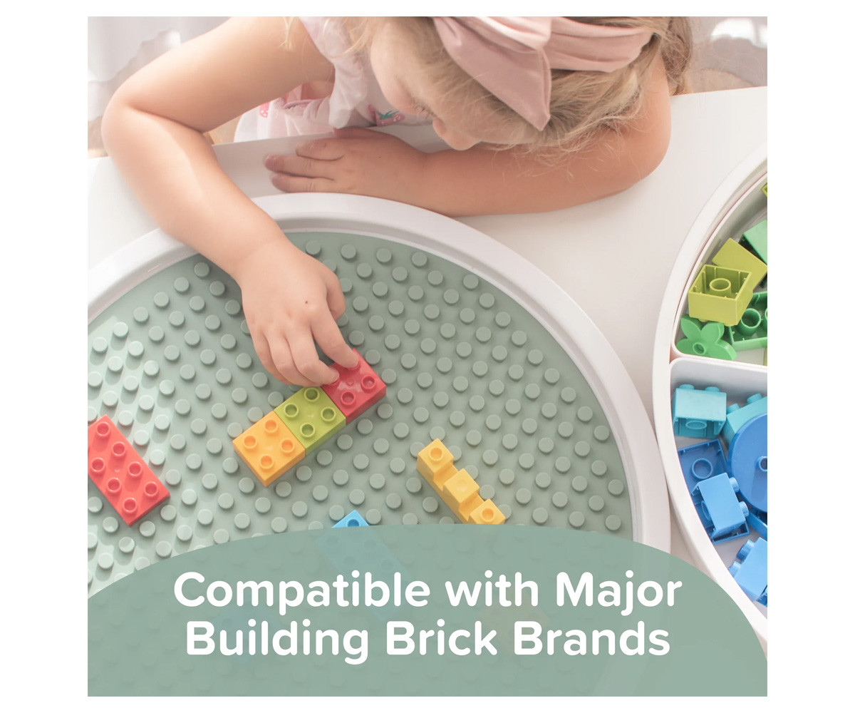 Mantel Reversible para Bloques de Construcción Green