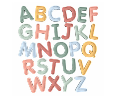 26 Letras Mayúsculas de Silicona