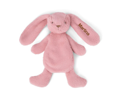 Conejito de Peluche Houston con Peso Rosa Personalizable