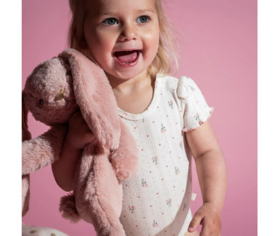 Conejito de Peluche Houston con Peso Rosa Personalizable