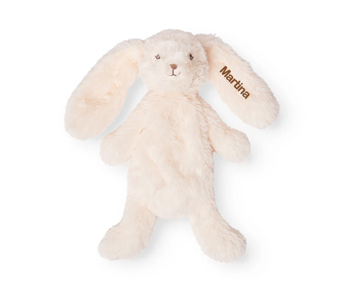 Conejito de Peluche Houston con Peso Crema Personalizable