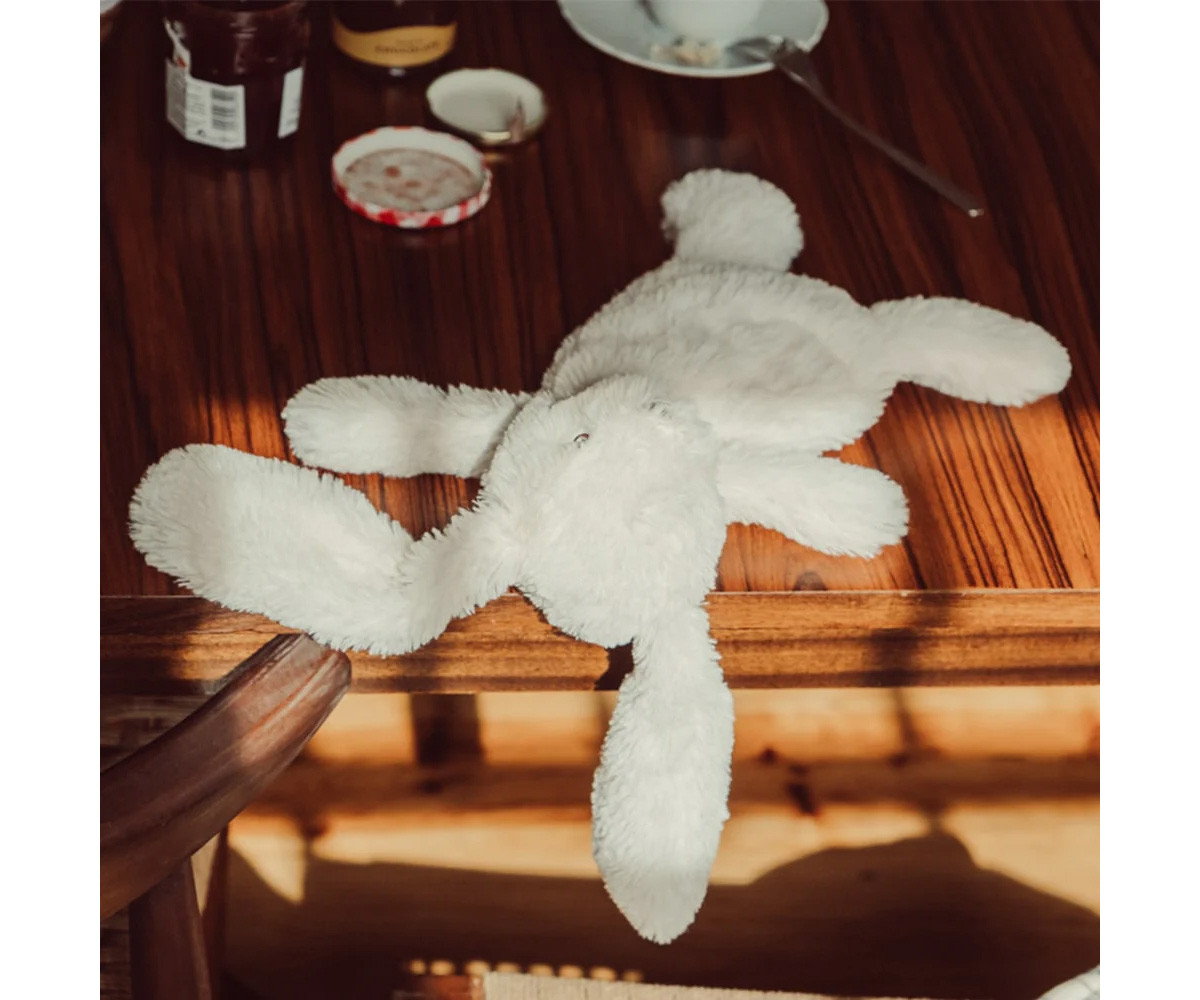 Conejito de Peluche Houston con Peso Crema Personalizable