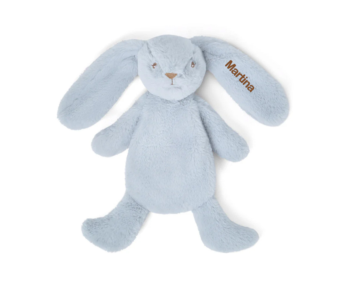Conejito de Peluche Houston con Peso Azul Personalizable