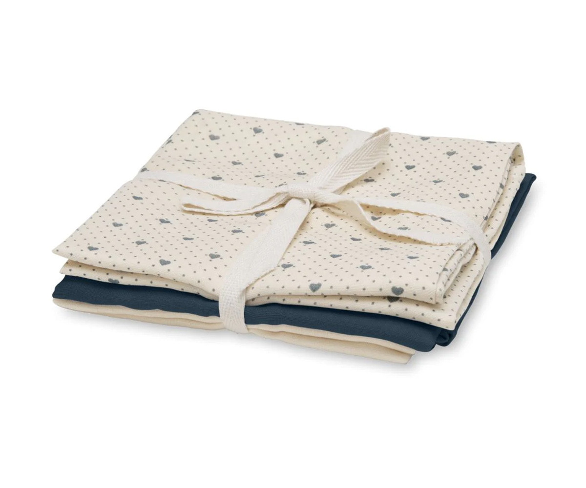 3 Muselinas Bora Lots of love Sky