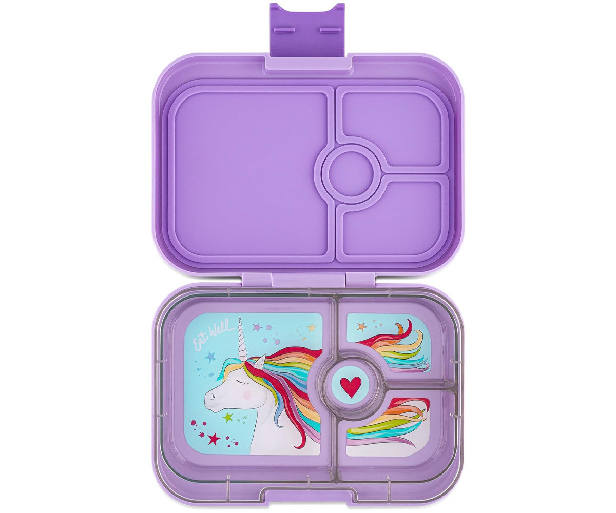 Lunch Box Yumbox Panino Lavanda Unicorno 4 Spazi