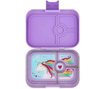 Lunch Box Yumbox Panino Lavanda Unicorno 4 Spazi