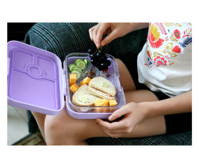 Lunch Box Yumbox Panino Lavanda Unicorno 4 Spazi