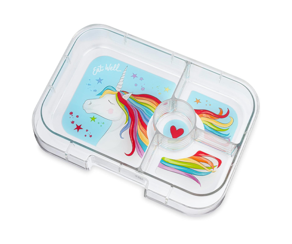 Lunch Box Yumbox Panino Lavanda Unicorno 4 Spazi