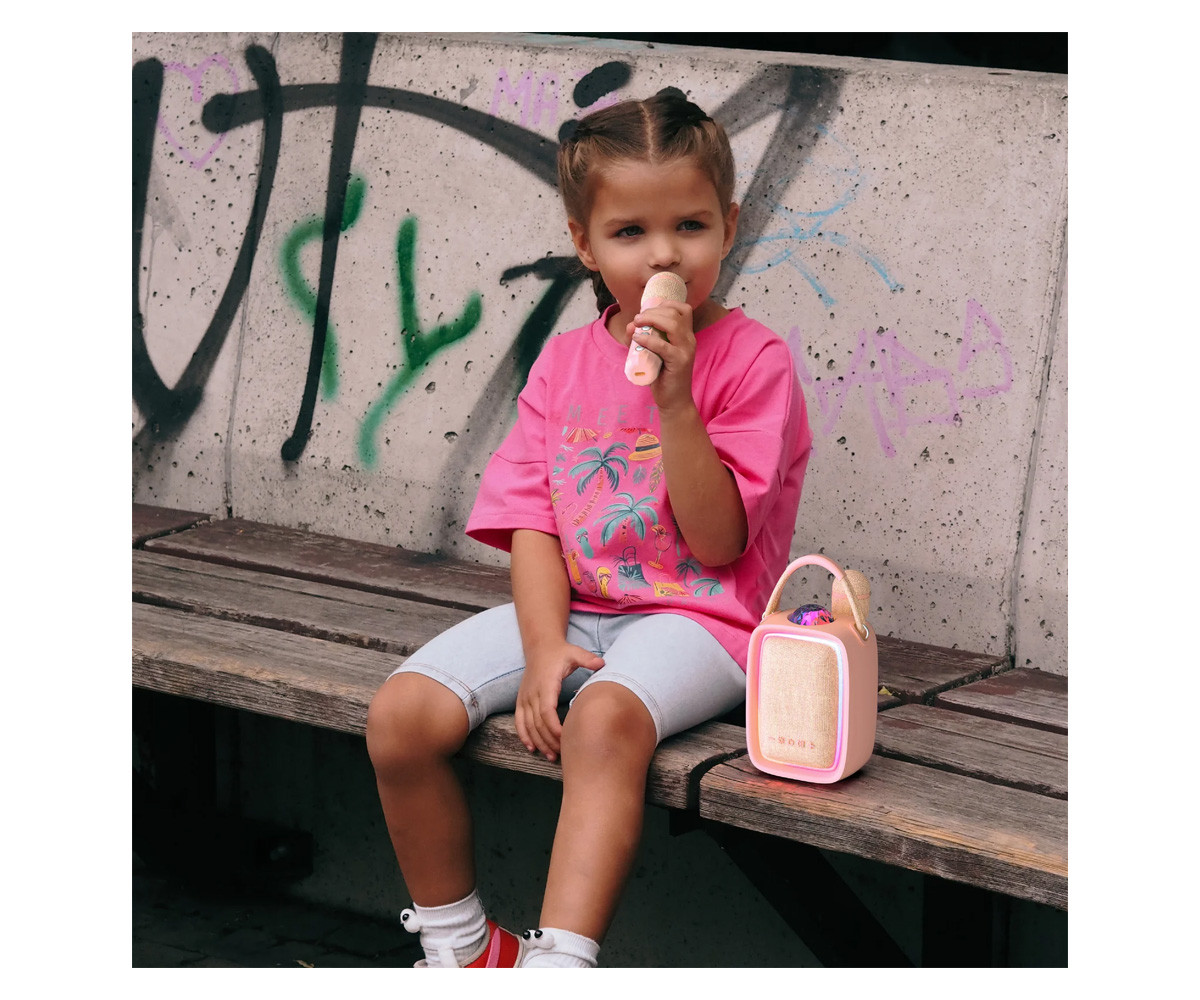 Altavoz Karaoke con Luces LED Singy Party Rose