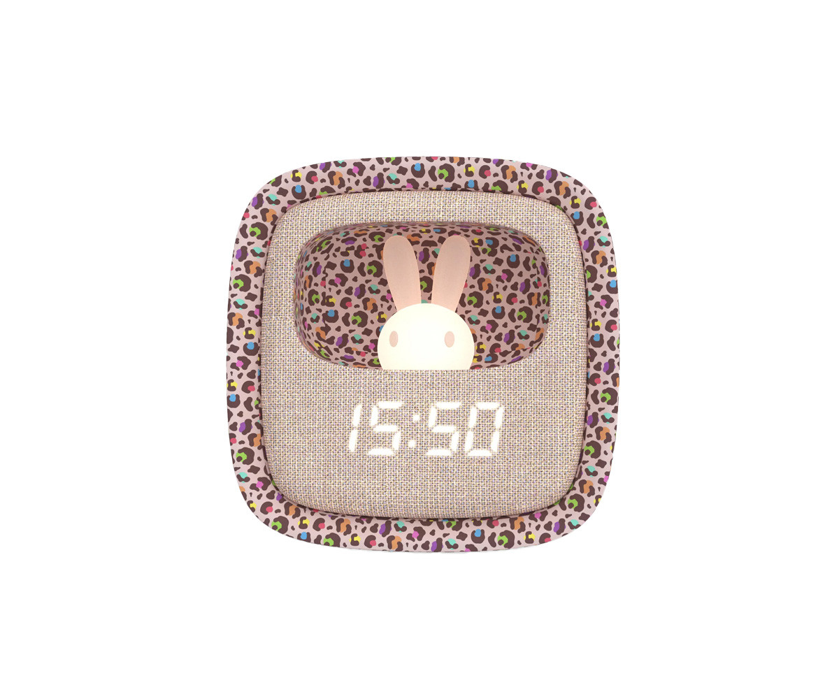 Sveglia & Luce Billy Clock Rainbow Leopard
