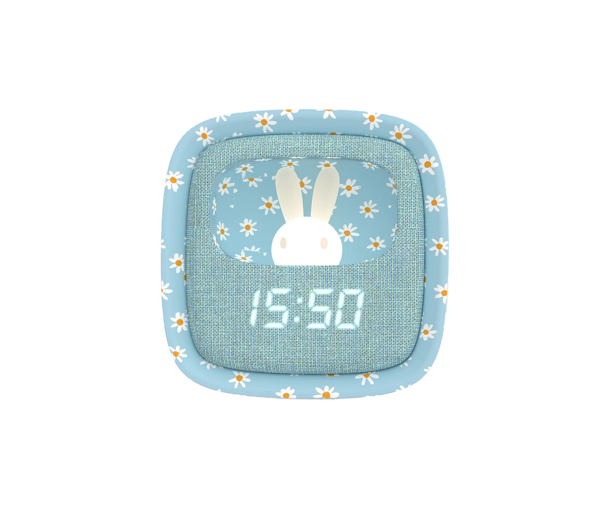 Sveglia & Luce Billy Clock Light Blue Flower