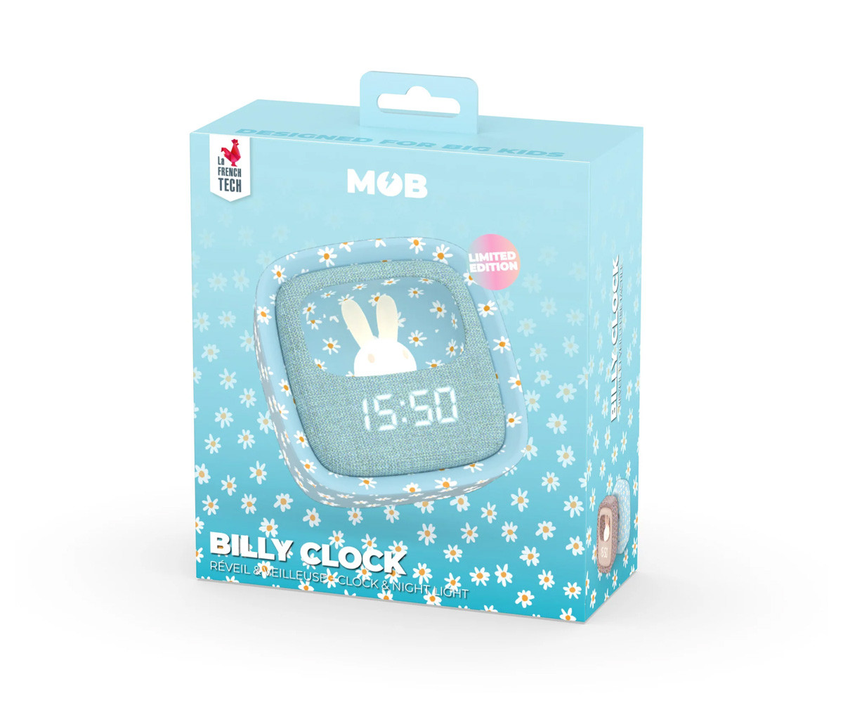 Sveglia & Luce Billy Clock Light Blue Flower