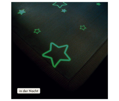 Tappeto per Bambini Glow in the Dark Stars 170x120cm