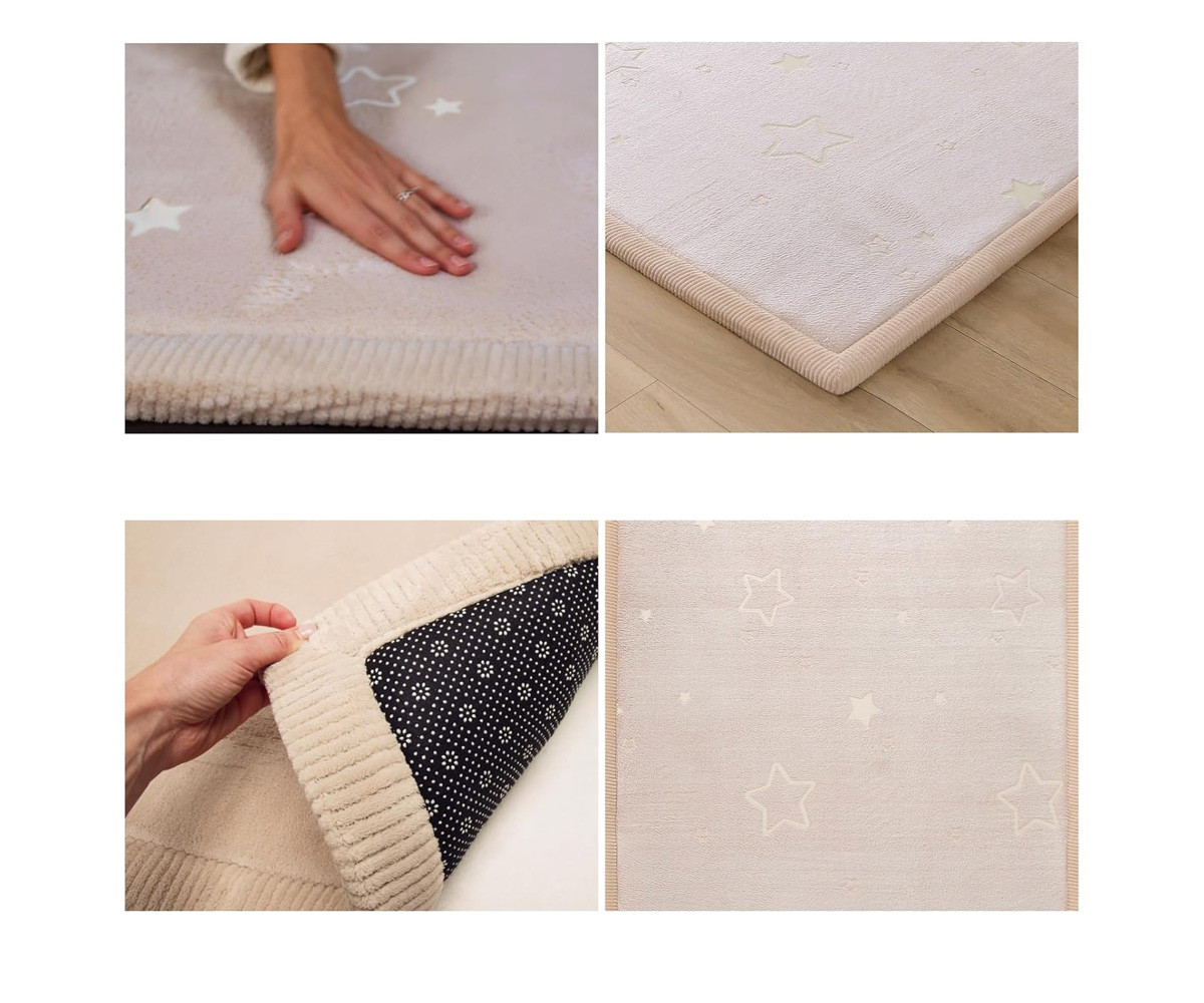 Tappeto per Bambini Glow in the Dark Stars 170x120cm
