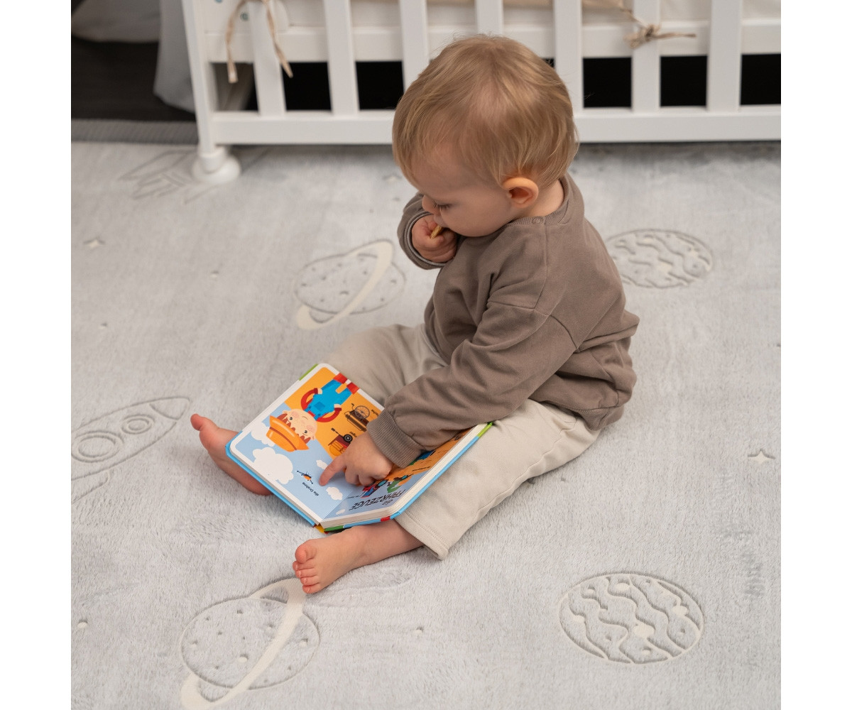 Tappeto per Bambini Glow in the Dark Planet 170x120cm