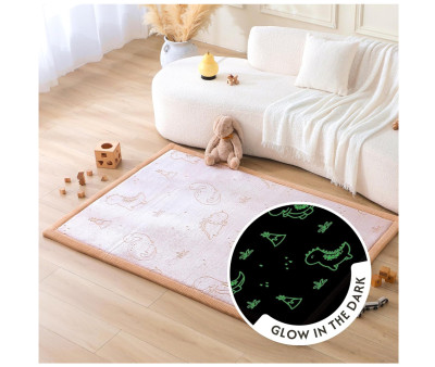Tappeto per Bambini Glow in the Dark Dino 170x120cm