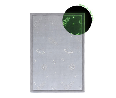 Tappeto per Bambini Glow in the Dark Planet 170x120cm