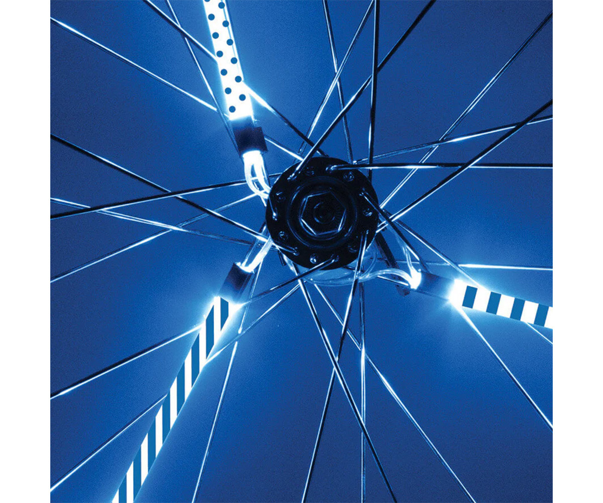 Tubi Luminosi a LED Azzurri per Raggi Bicicletta