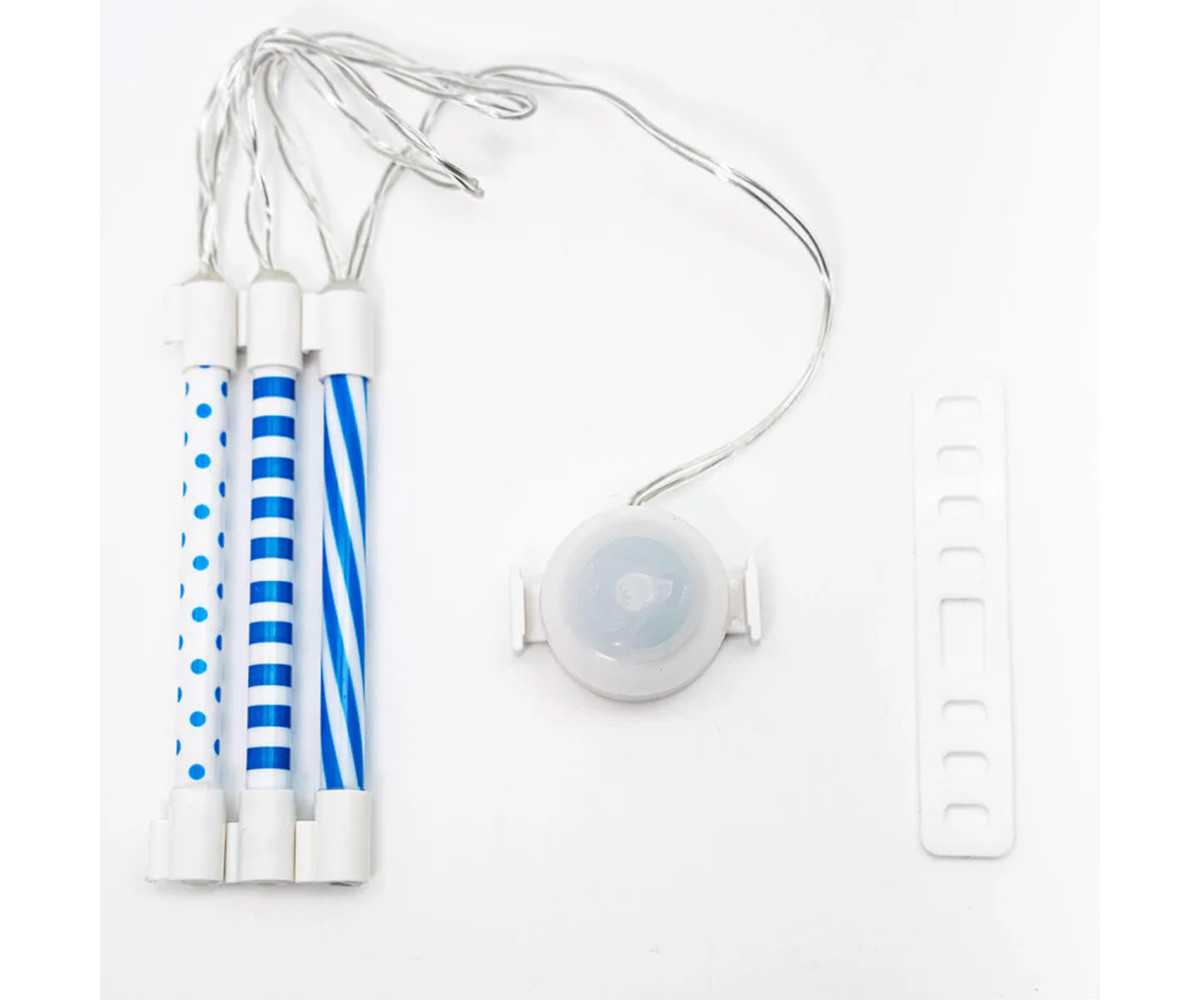 Tubi Luminosi a LED Azzurri per Raggi Bicicletta