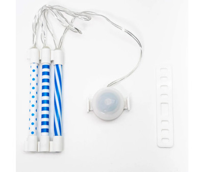 Tubi Luminosi a LED Azzurri per Raggi Bicicletta