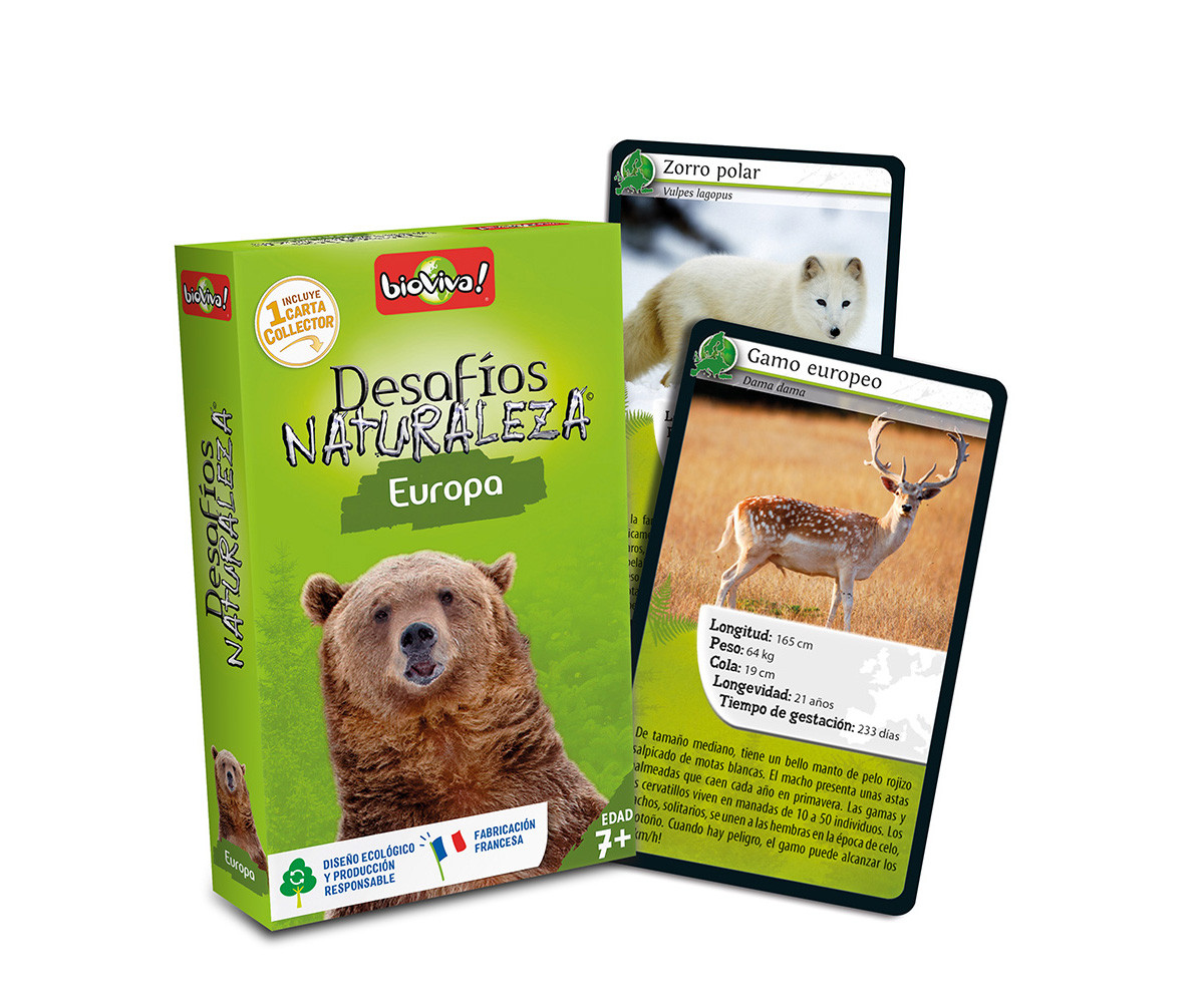 Juego de Cartas Desafíos de la Naturaleza Europa + Collector