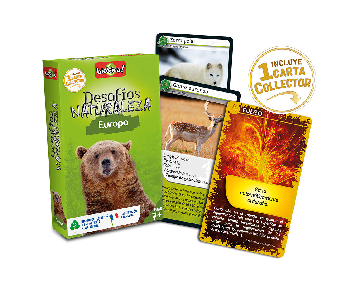 Juego de Cartas Desafíos de la Naturaleza Europa + Collector