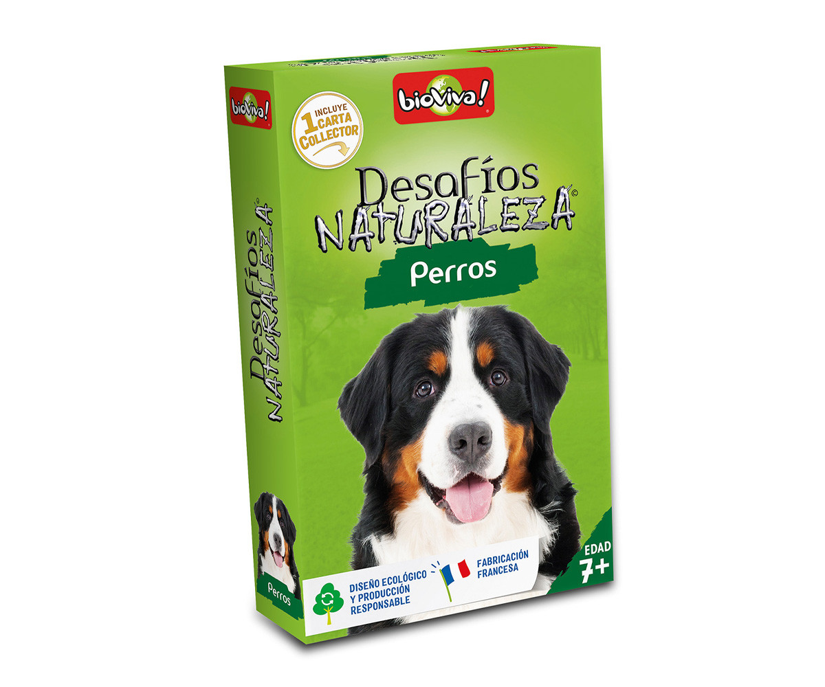 Juego de Cartas Desafíos de la Naturaleza Perros + Collector