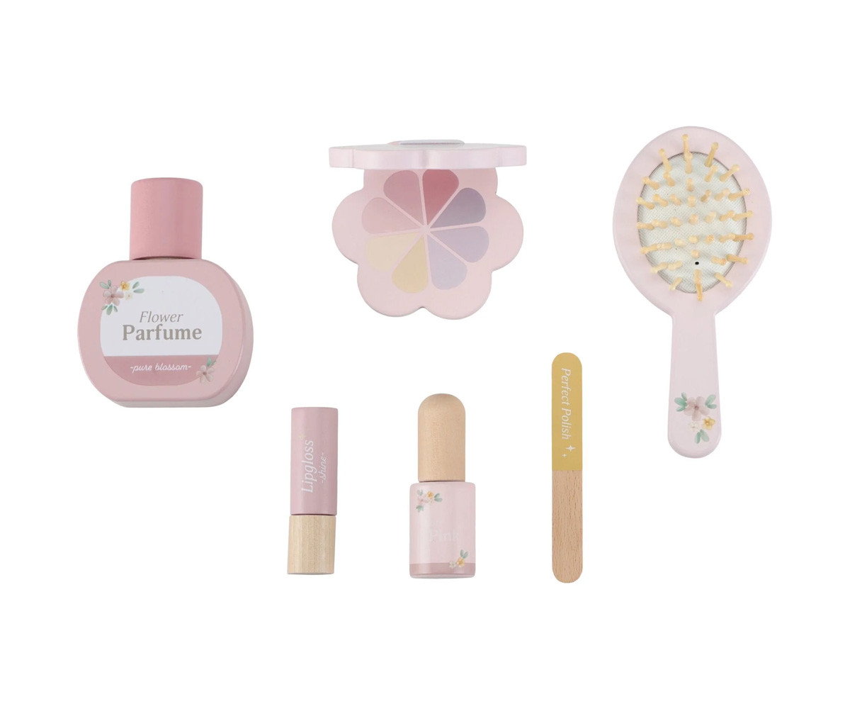 Tocador de Madera con Espejo y Accesorios