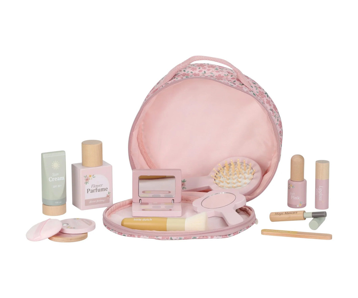 Set de Belleza de Madera Flores