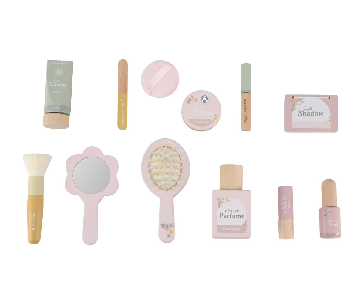 Set de Belleza de Madera Flores