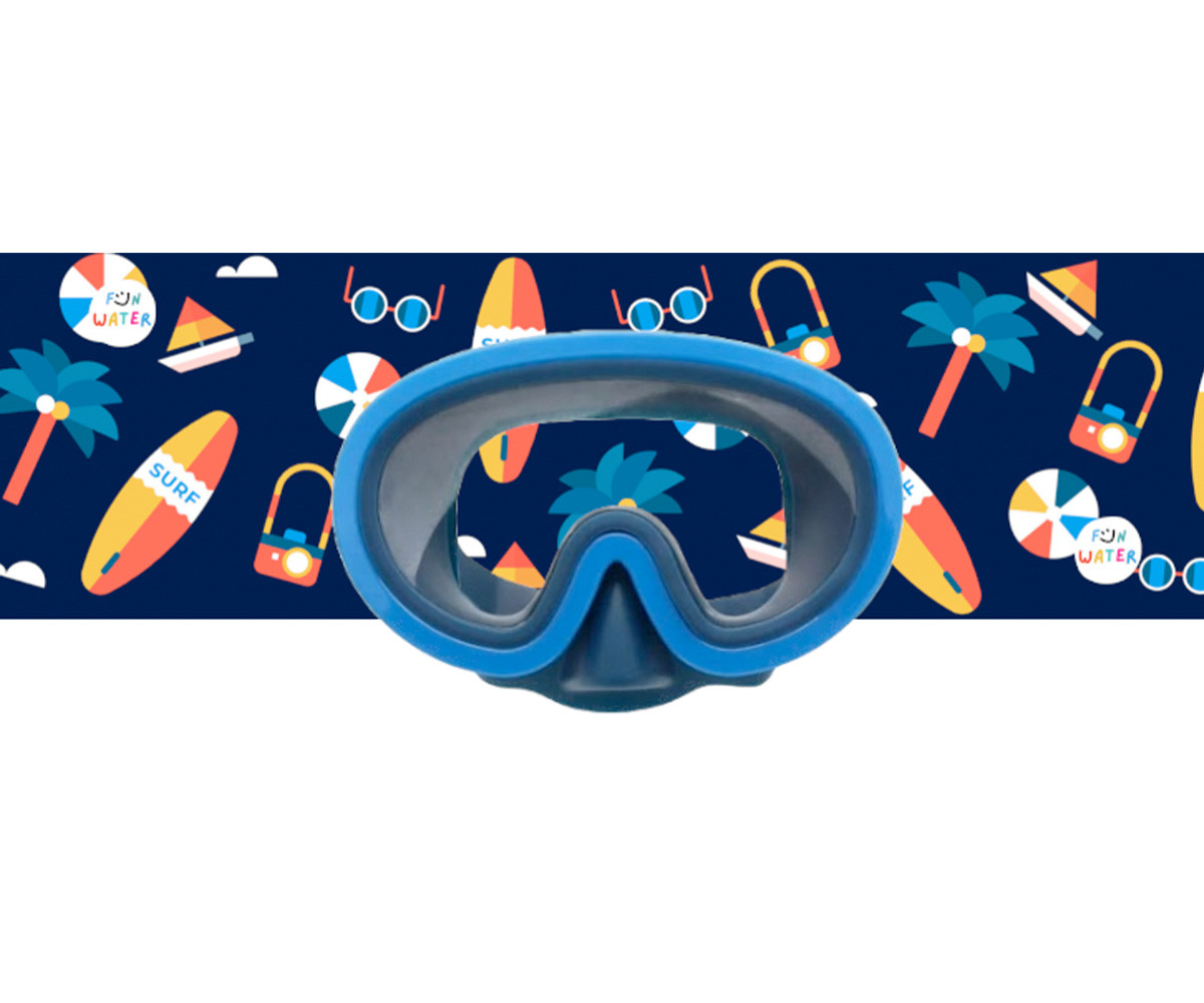 Maschera Nuoto Juniormask con Turbante Surf