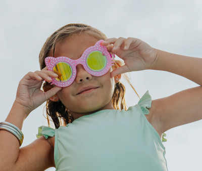Gafas de Natación Kitten Paw Print Pink
