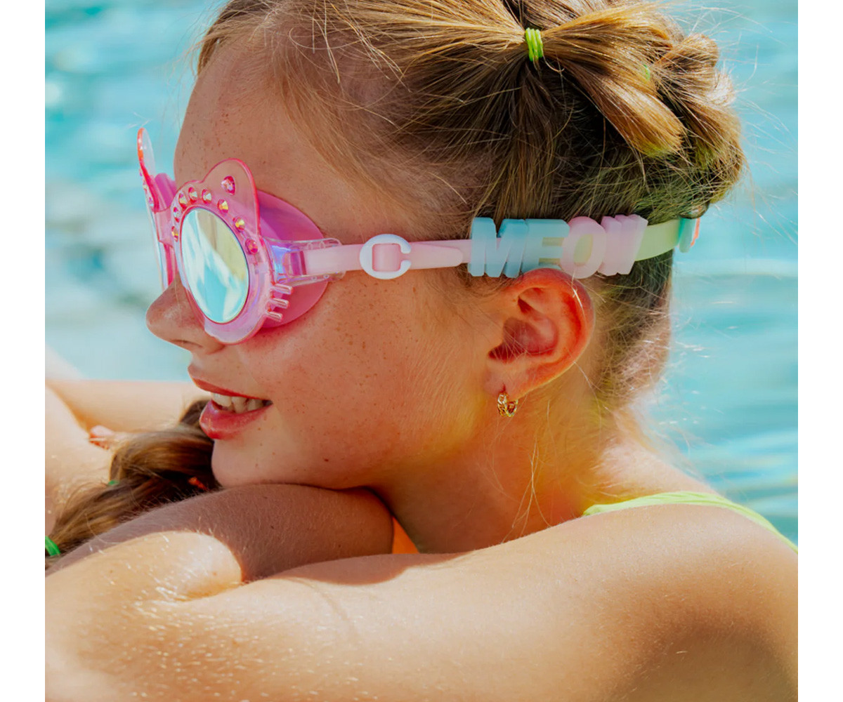 Gafas de Natación Frosted Feline Pink Purr