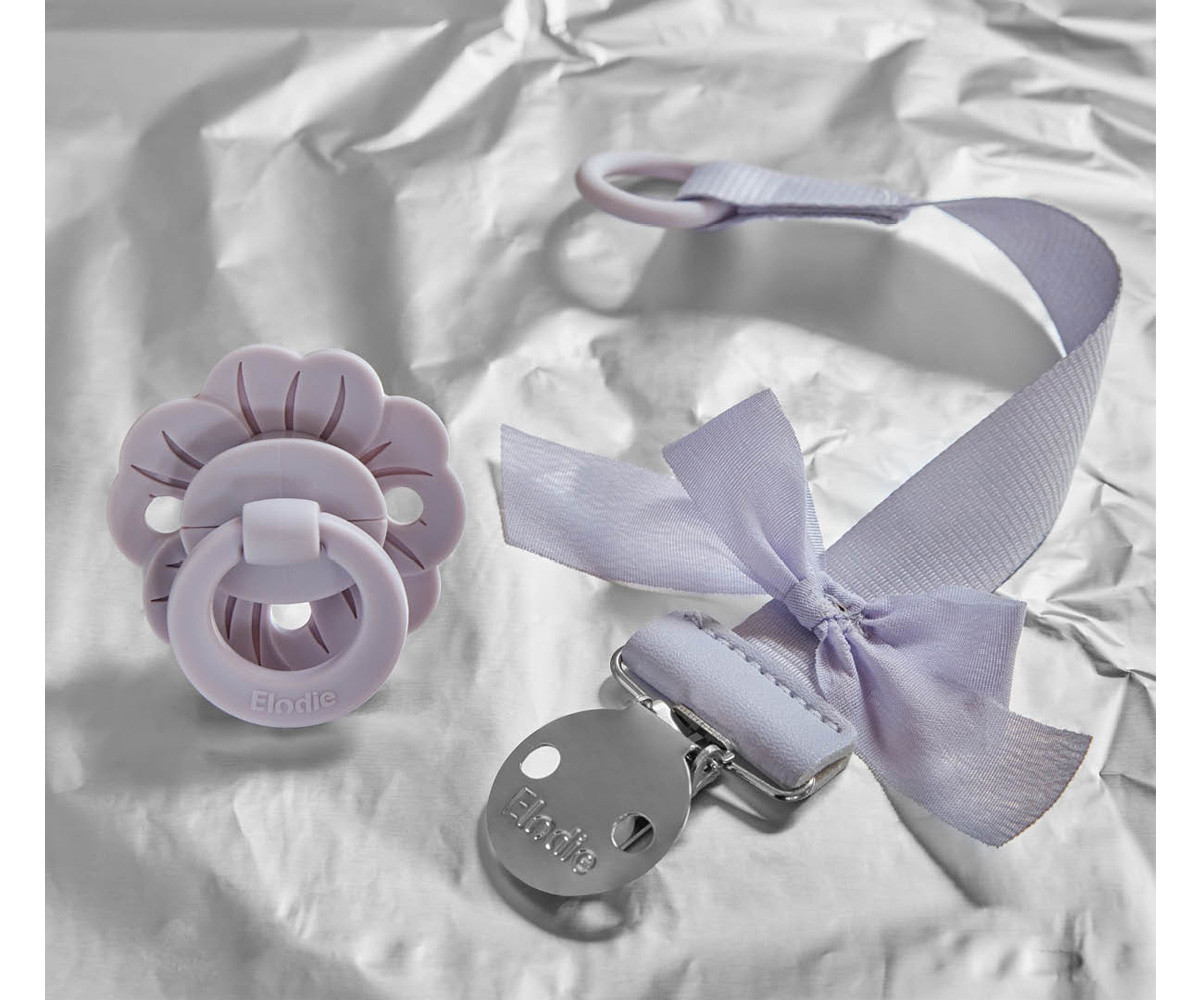 Chupete Silicona Binky Bloom Lavender Love +3meses