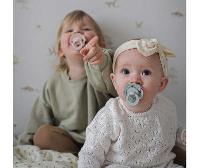 Succhietto Silicone Binky BloomMineral Green +3mesi