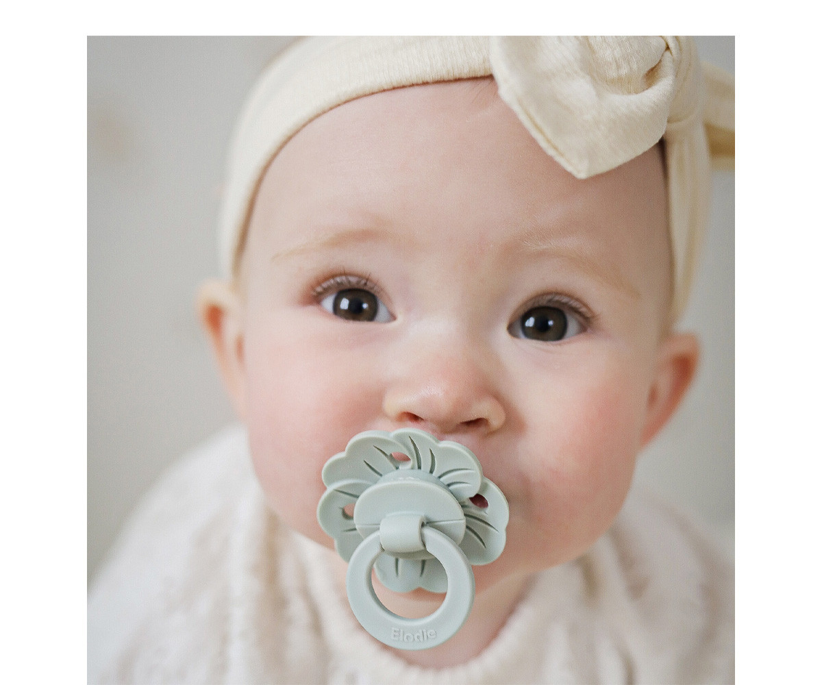 Succhietto Silicone Binky BloomMineral Green +3mesi
