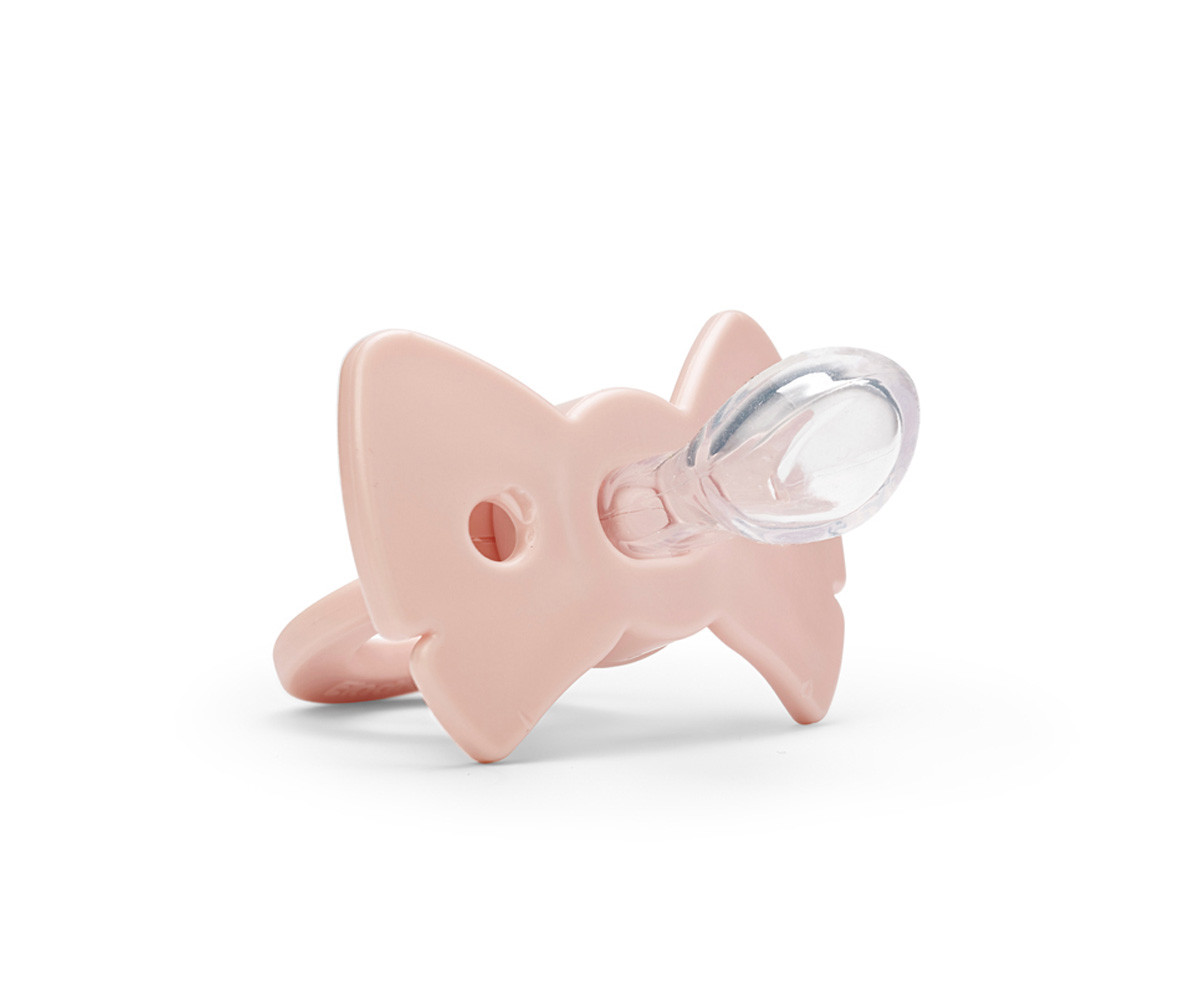 Chupete Binky Bow Misty Pink +3meses