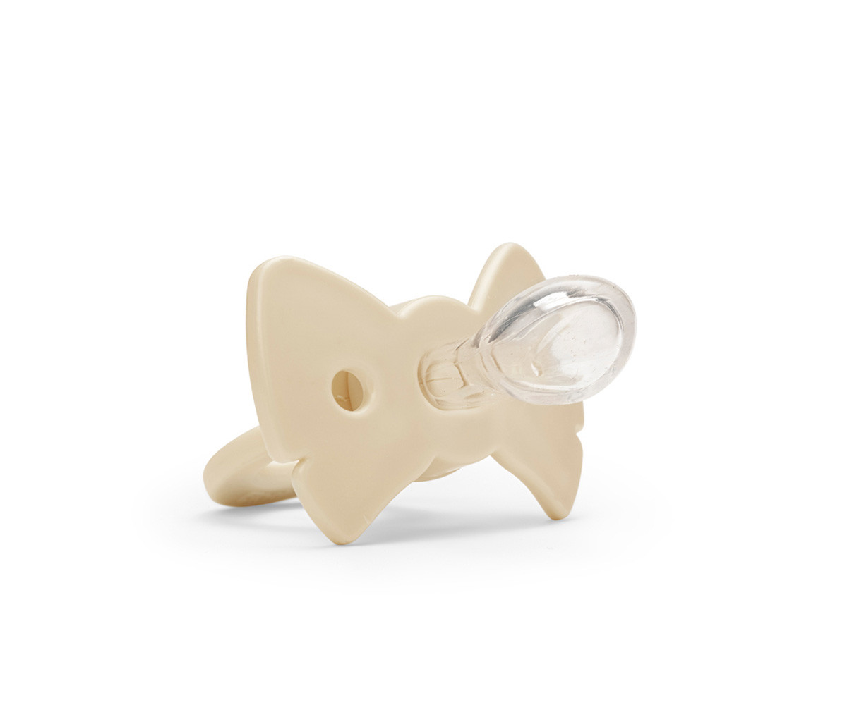 Succhietto Silicone Binky Bow Oat White +3mesi