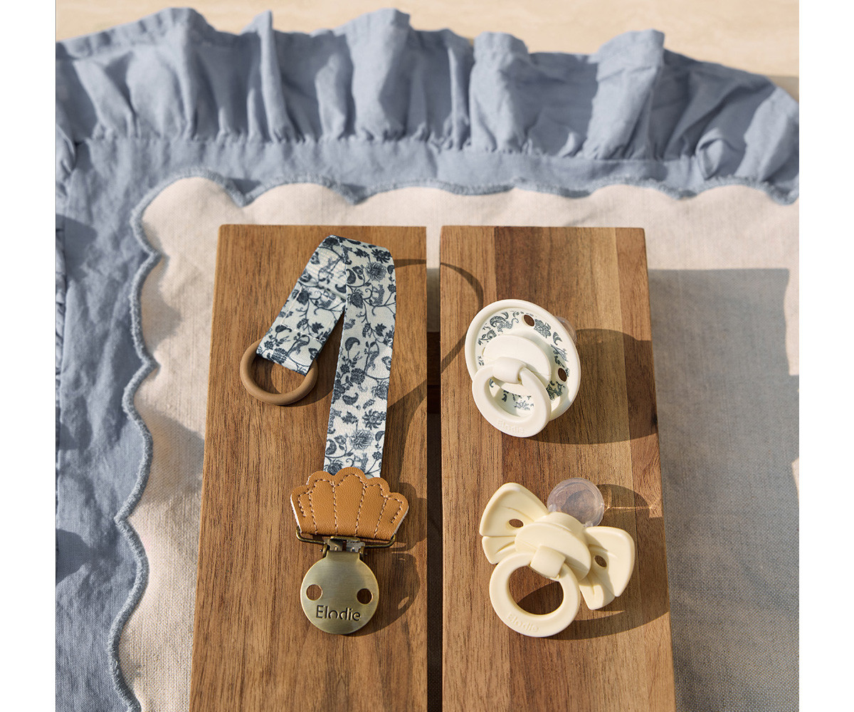 Succhietto Silicone Binky Bow Oat White +3mesi