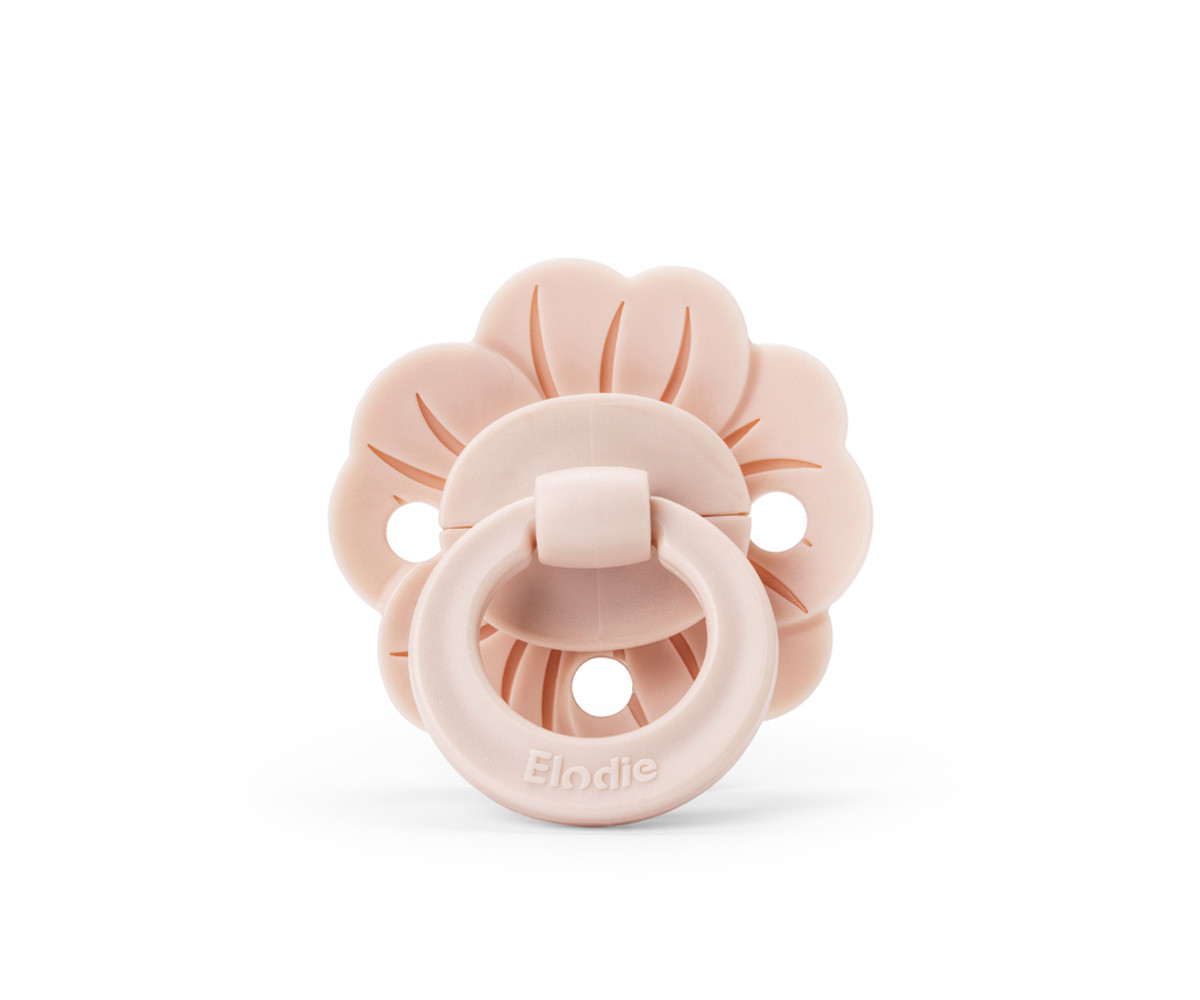 Chupete Silicona Binky Bloom Powder Pink 0-6 meses