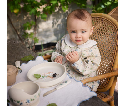 Set de Plato y Cubiertos de Silicona Bunny Darling