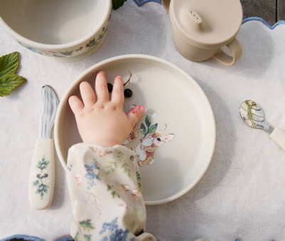 Set de Plato y Cubiertos de Silicona Bunny Darling