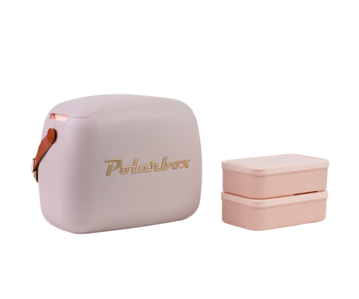 Nevera CoolerBag con 2 Tuppers Perla Gold 6L