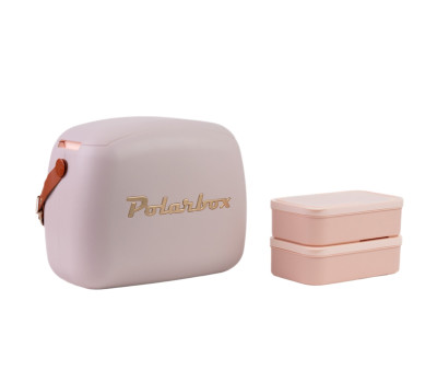 Nevera CoolerBag con 2 Tuppers Perla Gold 6L
