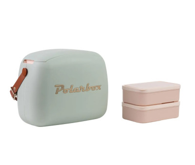 Nevera CoolerBag con 2 Tuppers Matcha Gold 6L