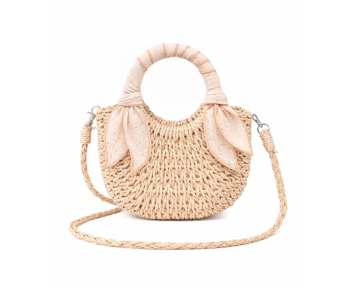 Cesta Mimbre con Lazos Petite Petals