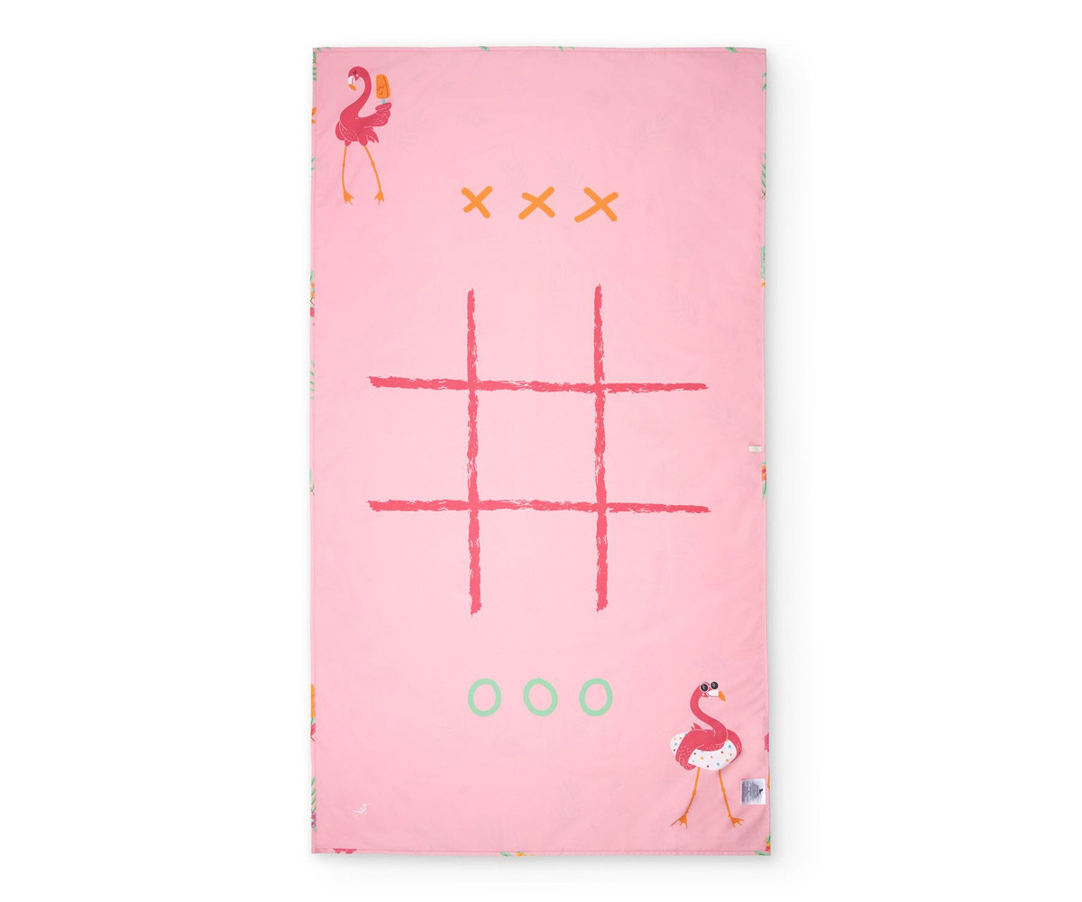 Telo Spiaggia Large Microfibra Flamingos