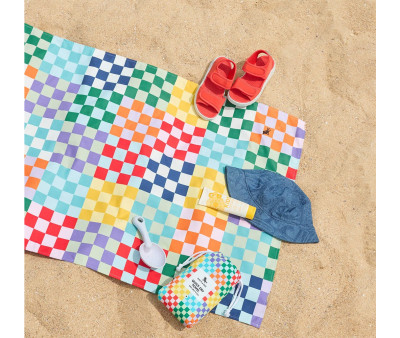 Toalla Playa Large Microfibra Check Me Out Personalizable